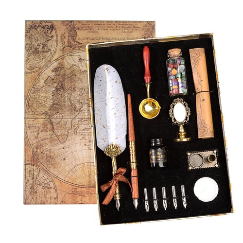 Federstift set mit tinte - federstift,