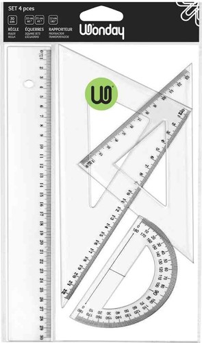 Geometrieset tlg 2x - 4-tlg,