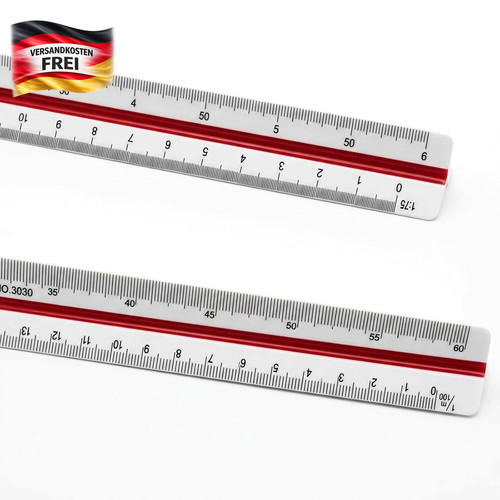 Dreikantmaßstab 2er set für - dreikantmaßstab,