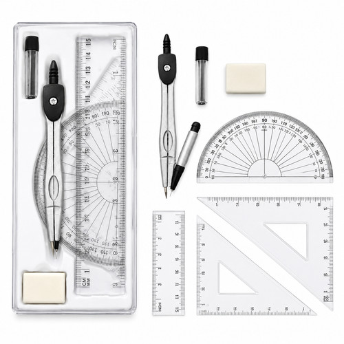 Teilig zirkel set - set, geometrie