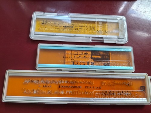 Vintage schriftschablonen set - vintage,