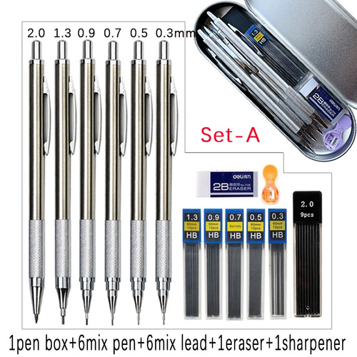 Druckbleistift set metall - druckbleistift-set,