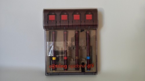 Rotring rapidomat dry set - rapidomat, 4x